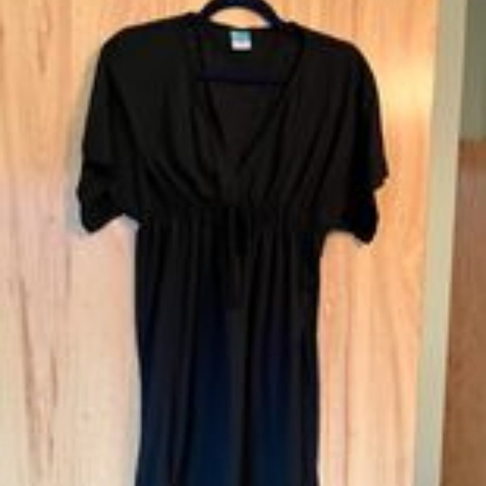 black swimsuit coverup size L